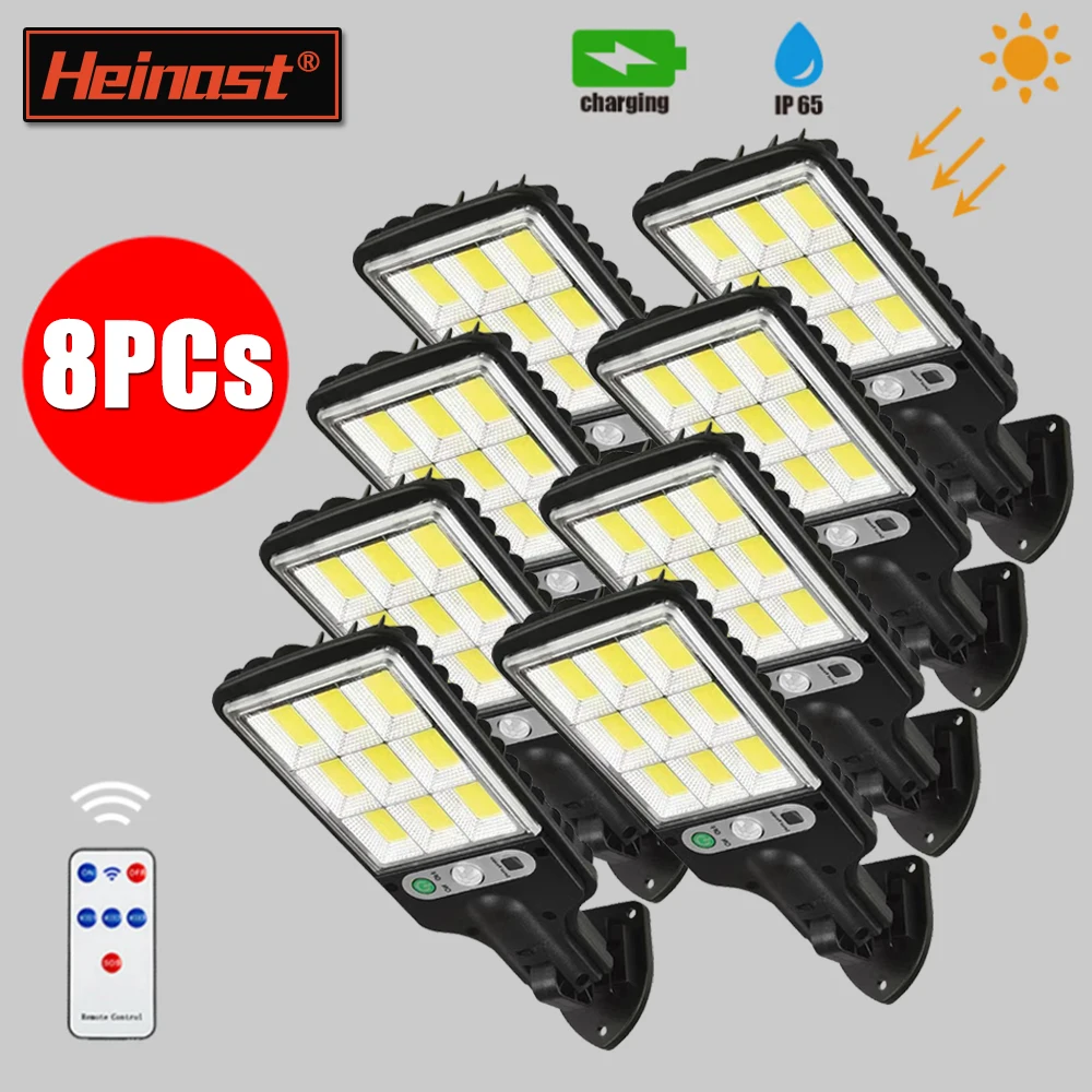 108COB Solar Street Lights Outdoor Wireless Solar Security Wall Lamp Motion Sens