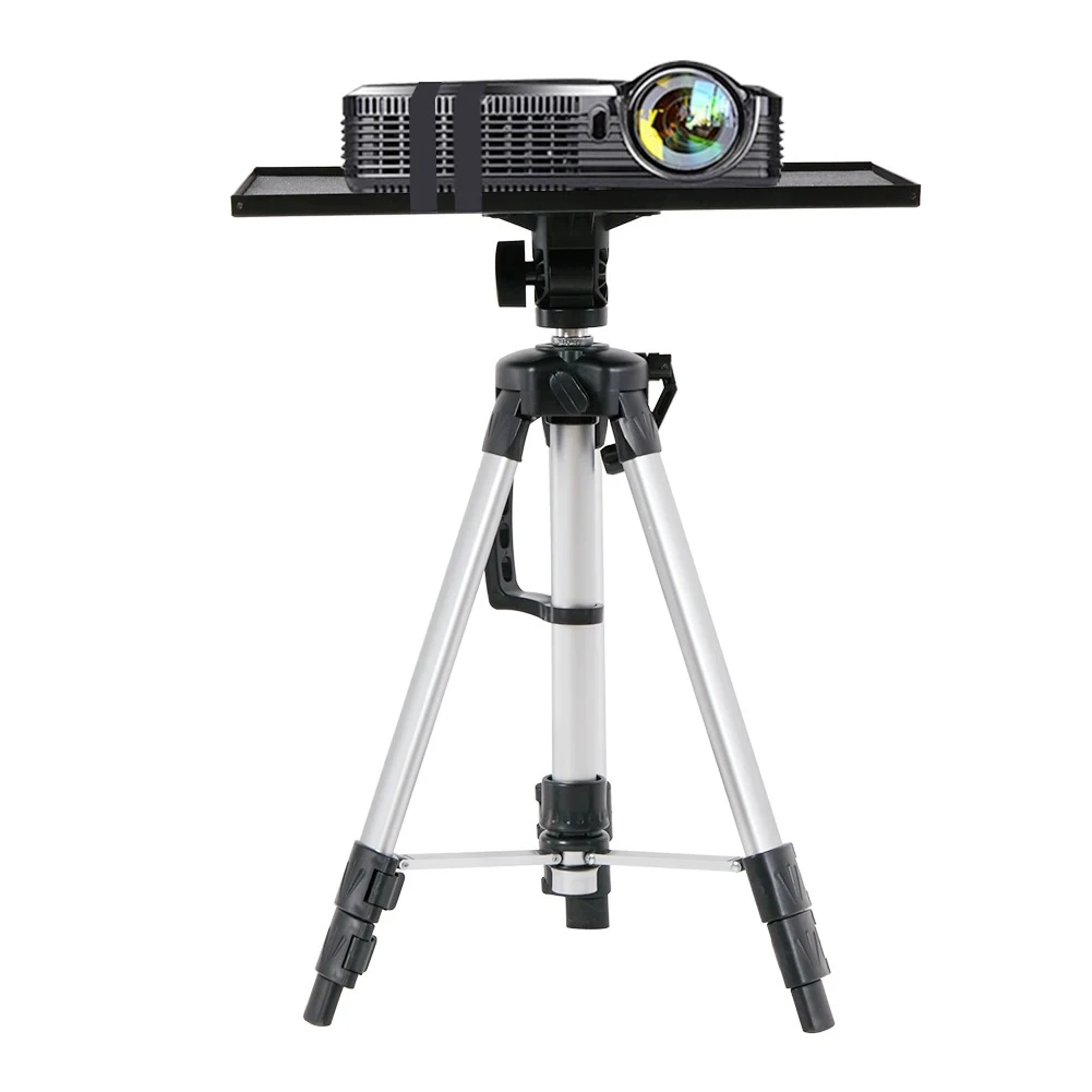 Height Adjustable Projector Tripod Stand Foldable Laptop Stand Aluminum with Pla