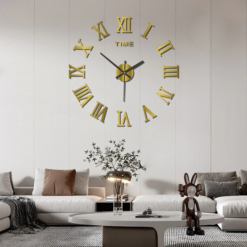 3D Luminous Large Wall Clock Modern Design DIY Digital Table Wall Clocks Wall Cl