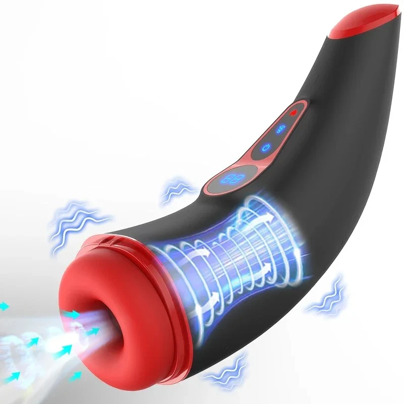 Automatic Male Sucking Masturbator Sex Toys for Men Heating Vagina Masturbation Vibrator Piston Mastubator Blowjob Adult Supplie