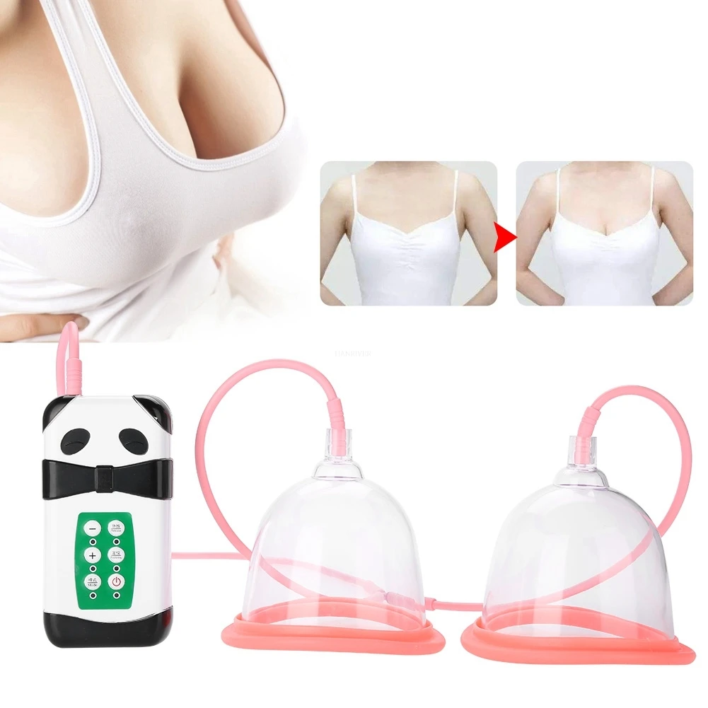 Electric Breast Enlargement Pump For Women Vacuum Cupping Body Breast Massager Chest Enhancing Cupping With Suction Pump Therapy
