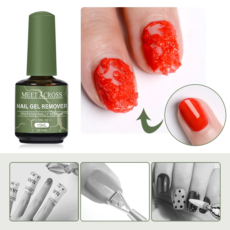 5ml Magic Fast Nail Gel Polish Remover Clean UV Soak Off Semi Permanent Varnish Nail Art Removal Tools Manicure