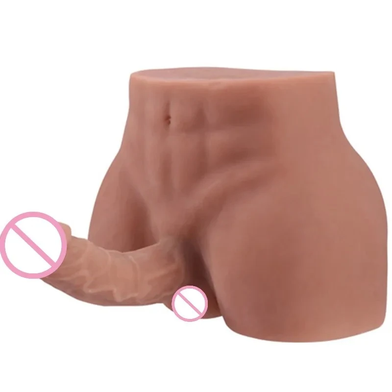 Male Torso Doll for Women Sex Dolls for Women Real Size Gay Doll with Bendable Big Penis Lifelike Pussy Anal Female Masturbator