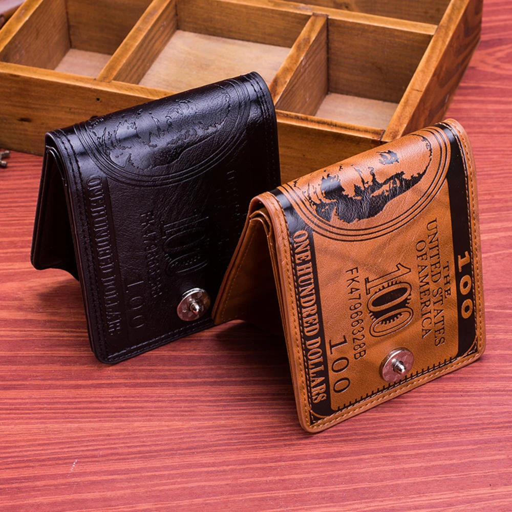 PU Leather Wallet For Men Luxury Coin Wallet Business Mini Man Card Holders Multifunctional Male Small Purse