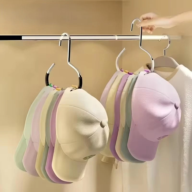 1-5pcsVersatile Manganese Steel Round Hook - Perfect for Hats, Ties, Scarves & Bags, Strong Load-Bearing, Non-Deformable