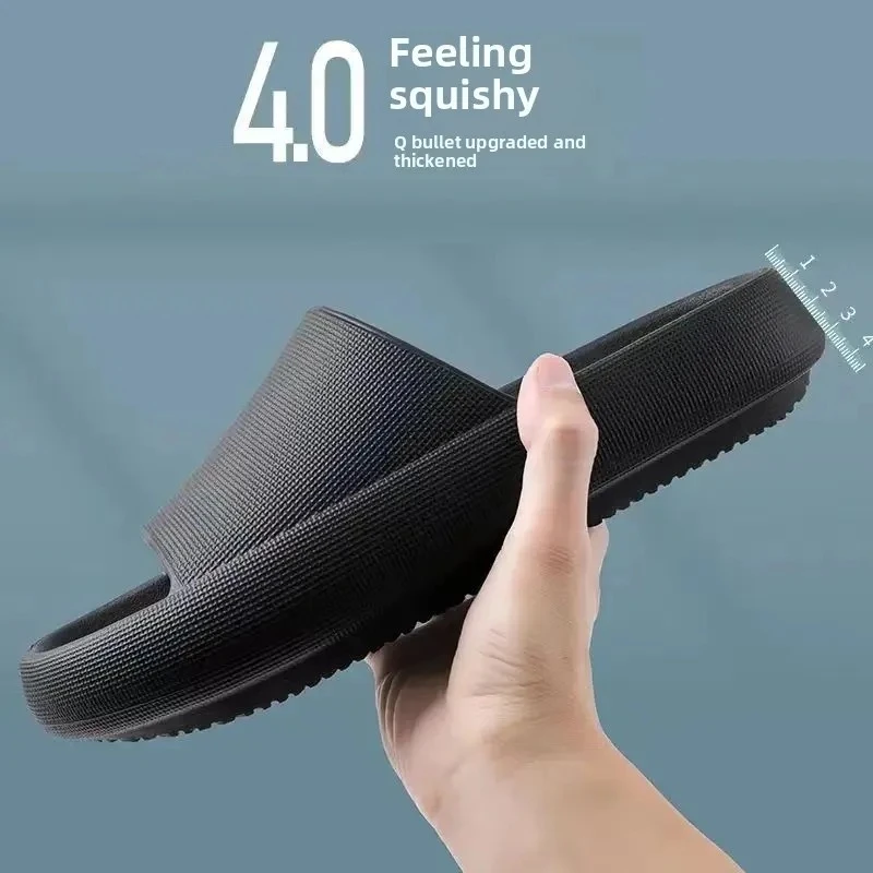 Couples Indoor Bathroom Thick Bottom Home Slippers EVA Anti-Slip Comfortable Soft Summer Flip Flops for Men And Women
