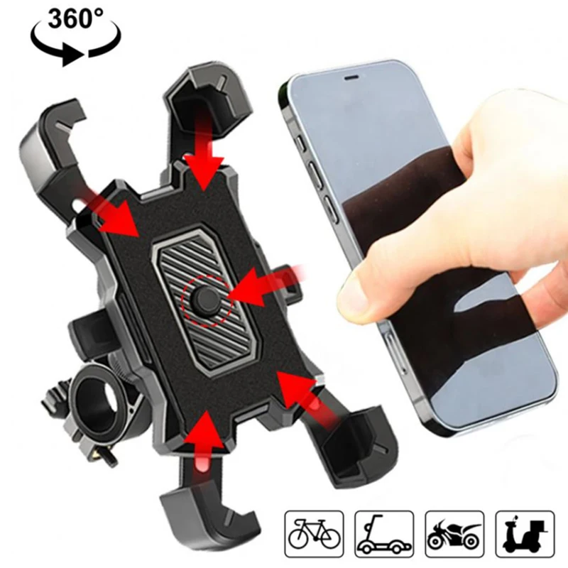 360° Rotatable Electric Bicycle Phone Holder for iPhone Xiaomi Riding MTB Bike M