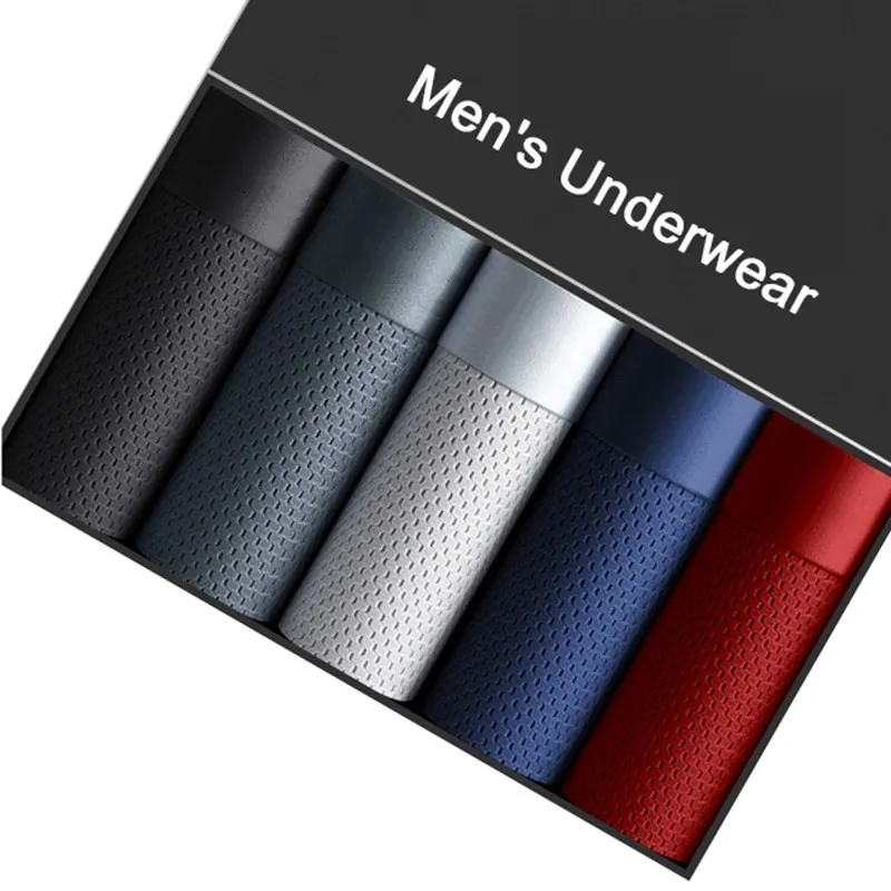 Boxer Shorts Underpants Men's Panties Men Boxers Underwear Ice Silk Mesh Male Se