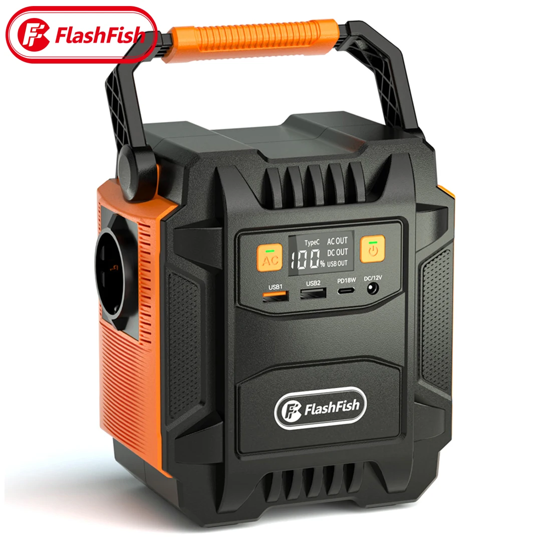 Flashfish 200W Portable Power Station Solar Generator 230V AC Energy Storage Sup