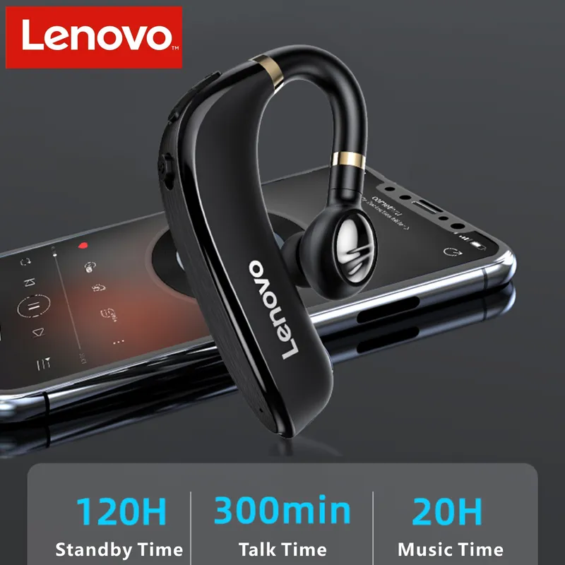Lenovo HX106 Bluetooth 5.0 Earphone HD Call Wireless IPX5 Waterproof Headset Mic