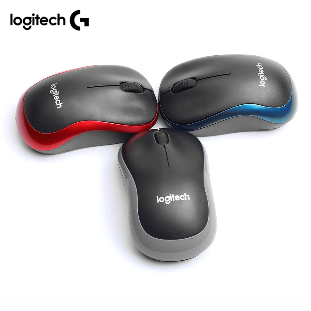 Logitech M185 Wireless Mouse 2.4 GHz USB 1000DPI 3 Buttons Silent Gaming Optical