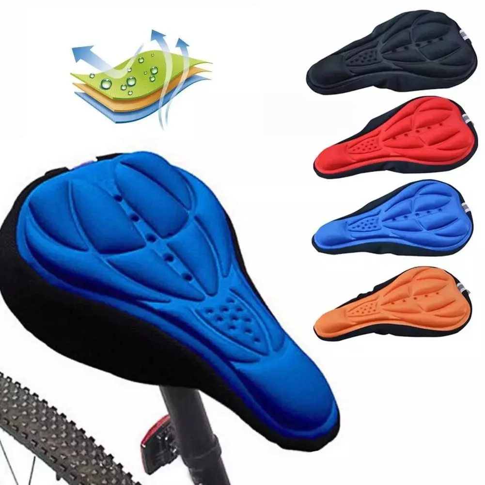 New 3D Bicycle Saddle Soft Cover Comfort Breathable Sponge Foam Seat Cushion Cyc