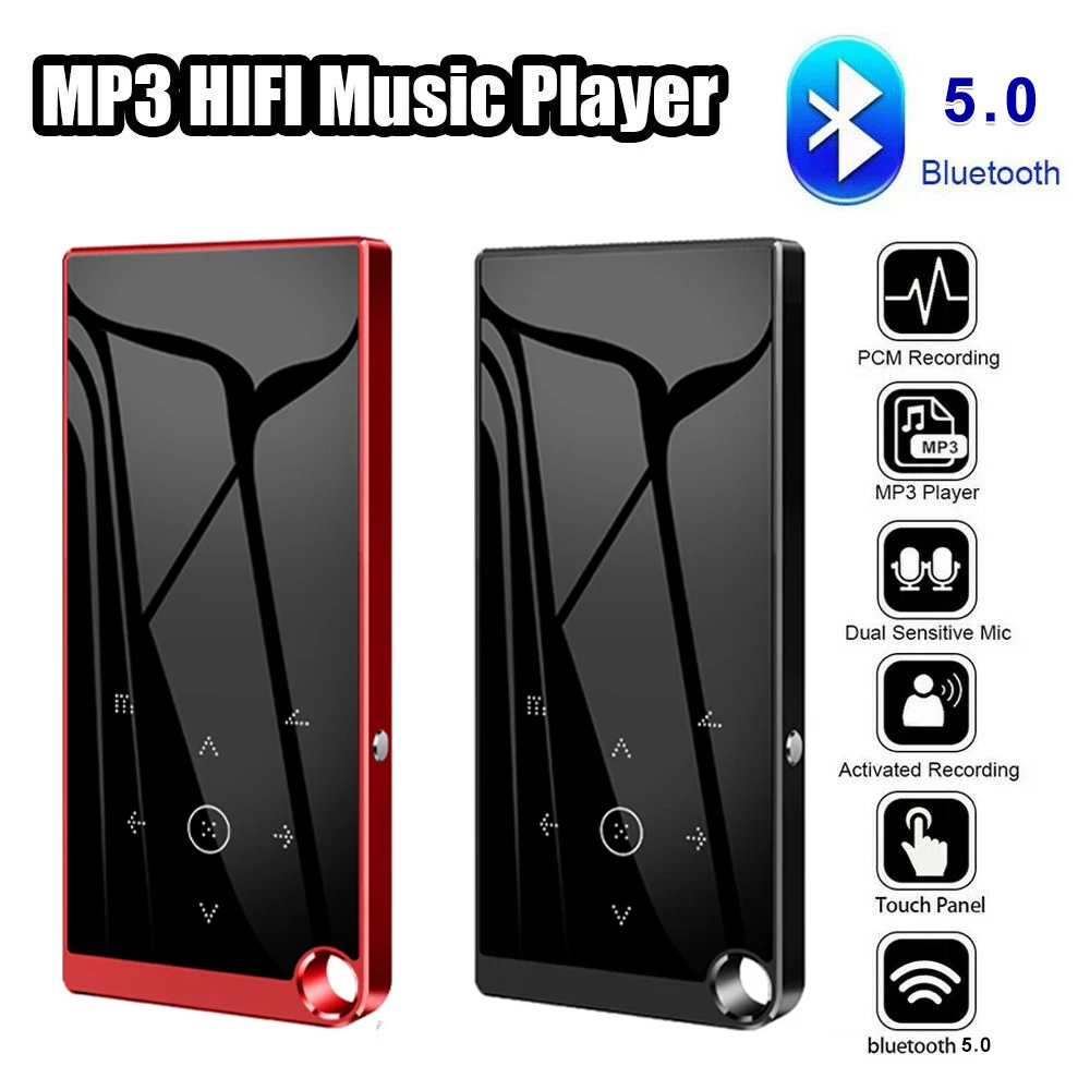 New Bluetooth 5.0 Lossless MP3 Music Player HiFi Portable Audio Walkman with FM/
