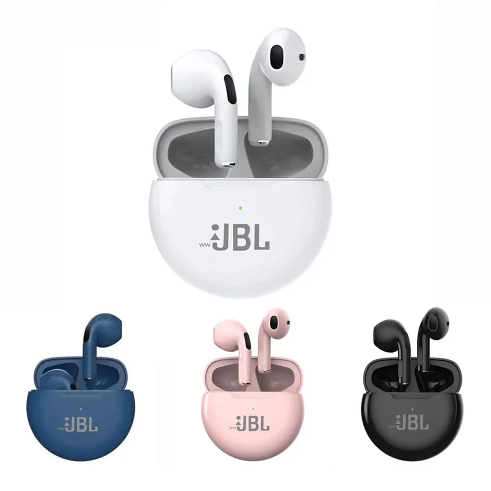Original Band Air Pro 6 Earphone TWS 9D HIFI Headset Bluetooth Music Earbuds For