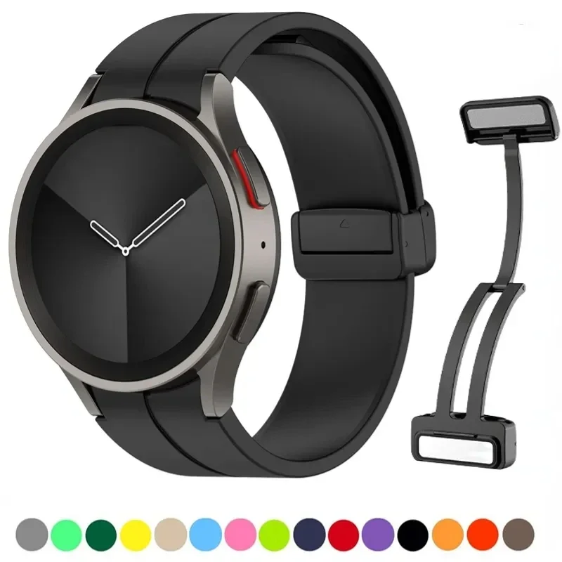 Original Silicone Band for Samsung Galaxy Watch 6 5 4 Classic Strap 47mm 43mm 44