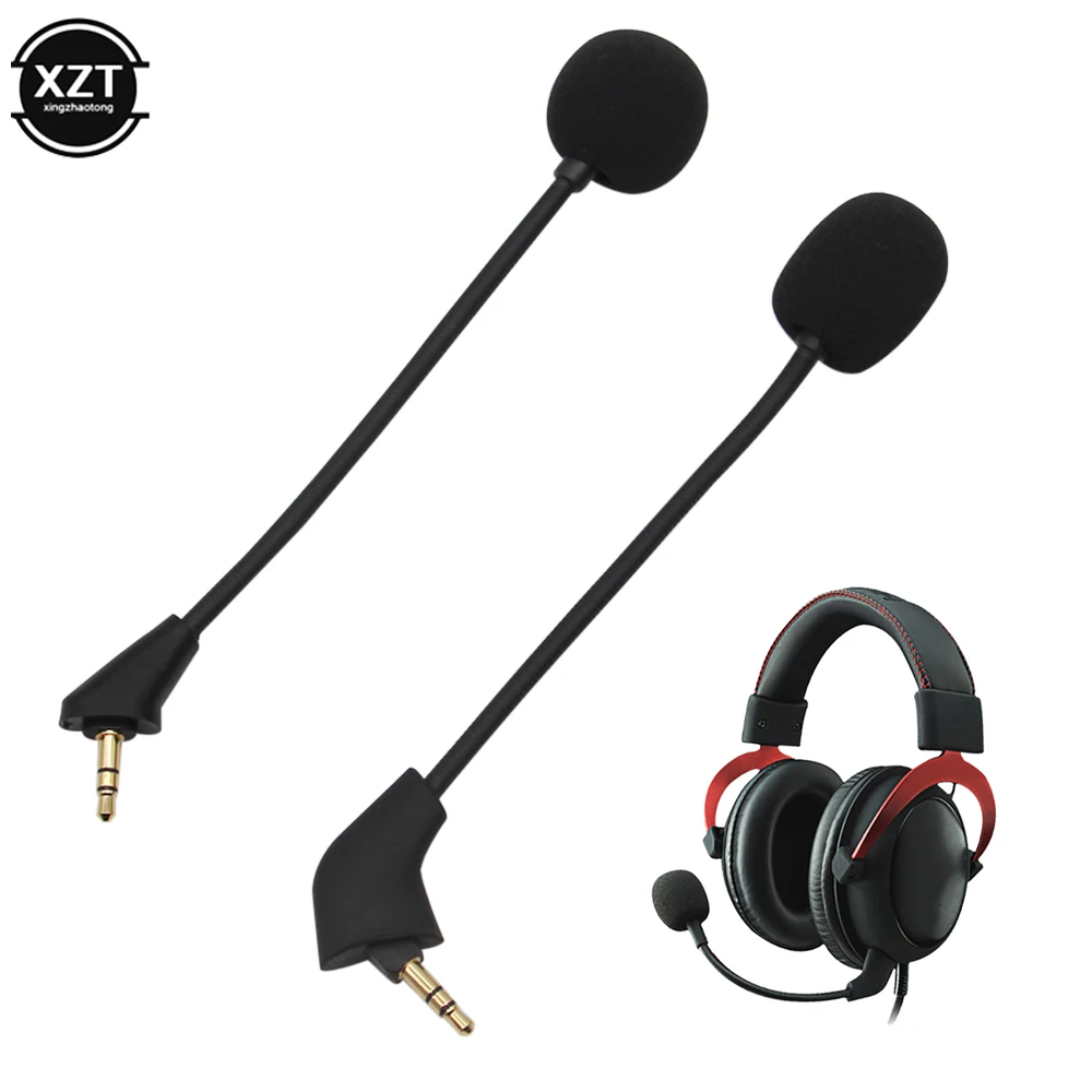 Replacement Game Mic 3.5mm Microphone for Kingston HyperX Cloud 2 II X Core Pro 