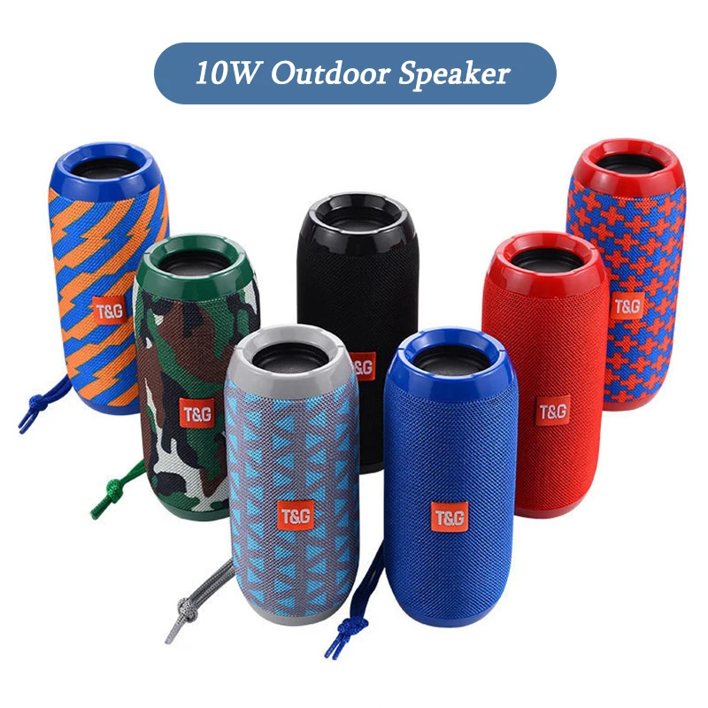 TG117 Portable Bluetooth Speaker Outdoor Wireless Woofer Free Call /FM/TF Card/U