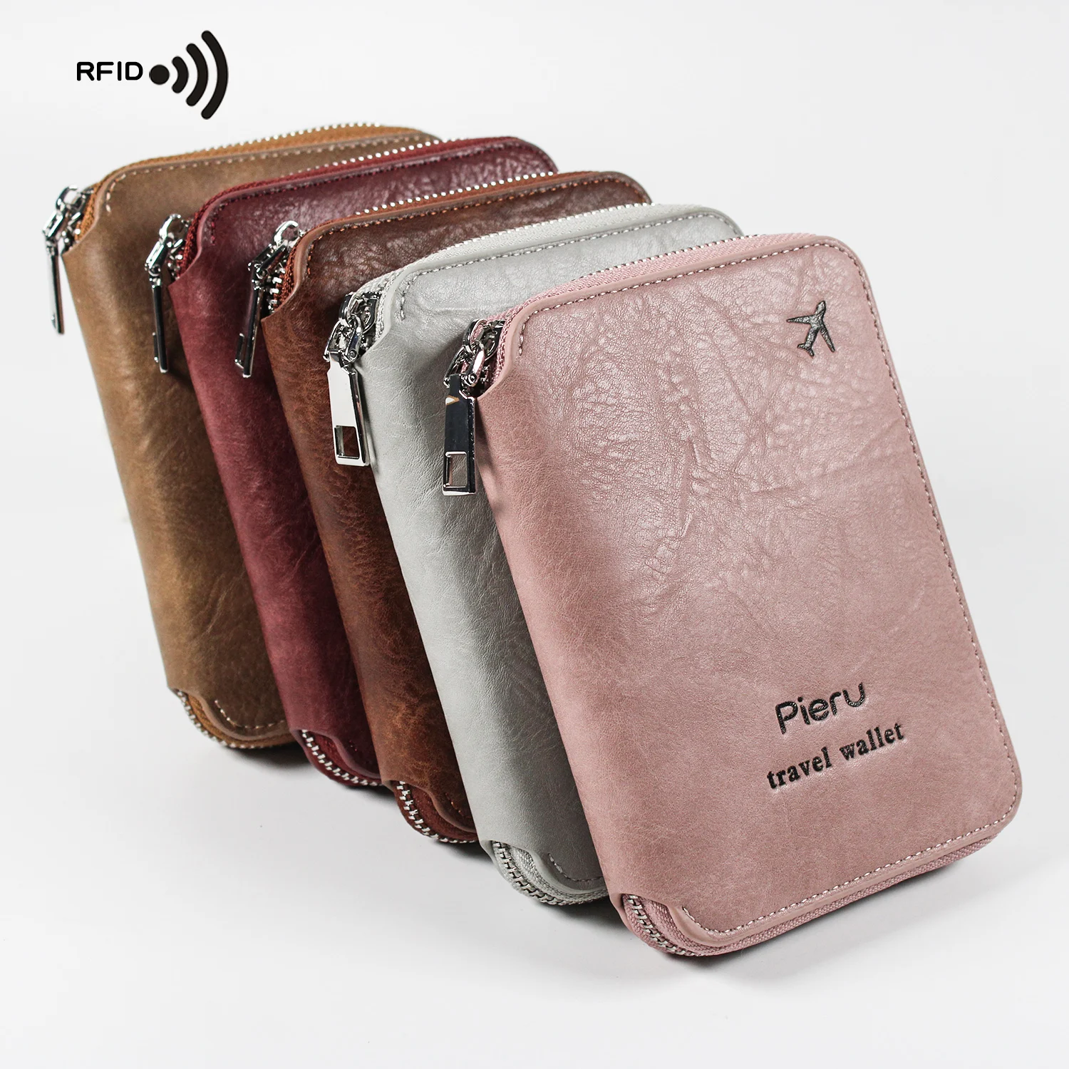 Travel Bag Wallet Passport Supplies Holder Rfid Passport Wallet Zipper High Qual