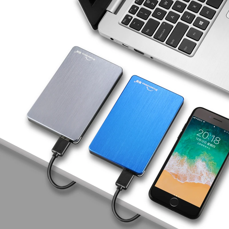 Blueendless Ultra Slim Portable External Hard Drive 1TB/750GB HDD USB3.0 Hard Di