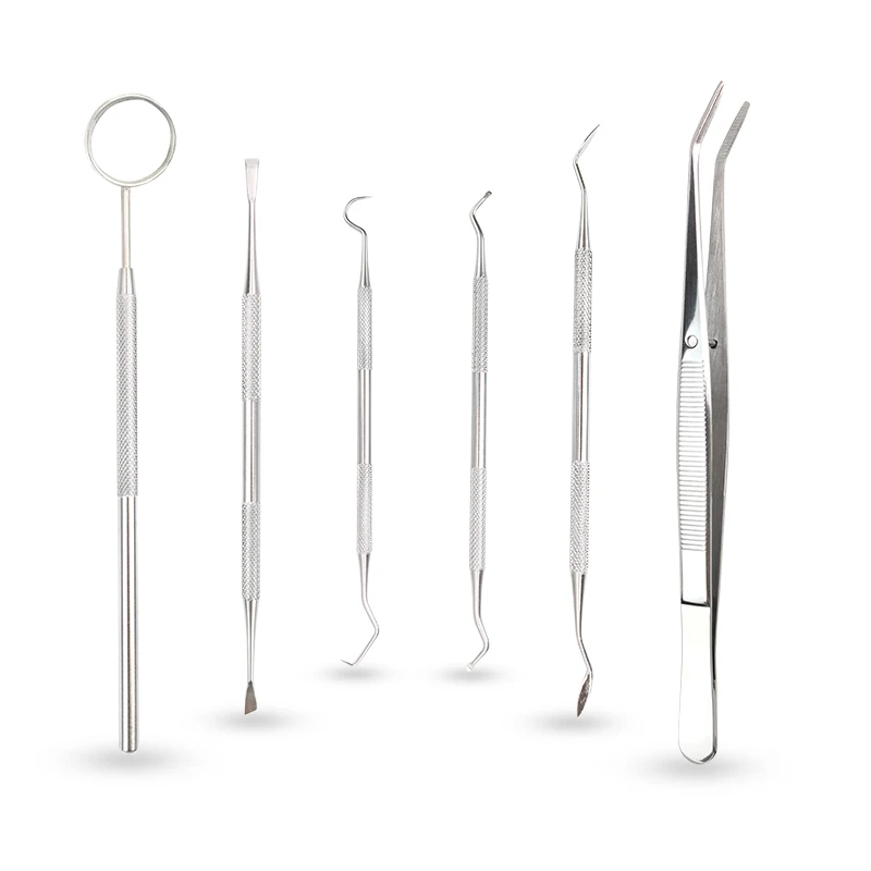 6pc/4pc/3pc Dental Mirror Stainless Steel Dental Instrument Dentist Tool Set Pro