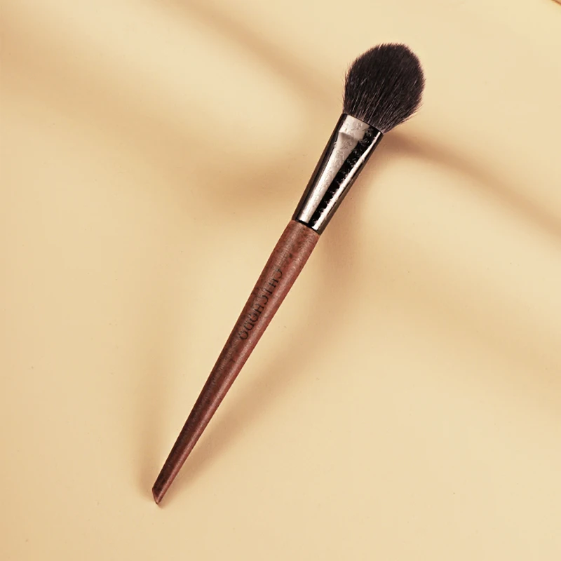 CHICHODO Makeup Brush Amber Series Carved Tube Animal Hair Brushes-Pony+Goat Hai