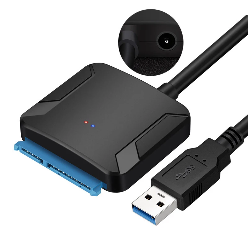 SATA to USB 3.0 Adapter Cable for 3.5/2.5 Inch SSD HDD SATA III Hard Drive Disk 