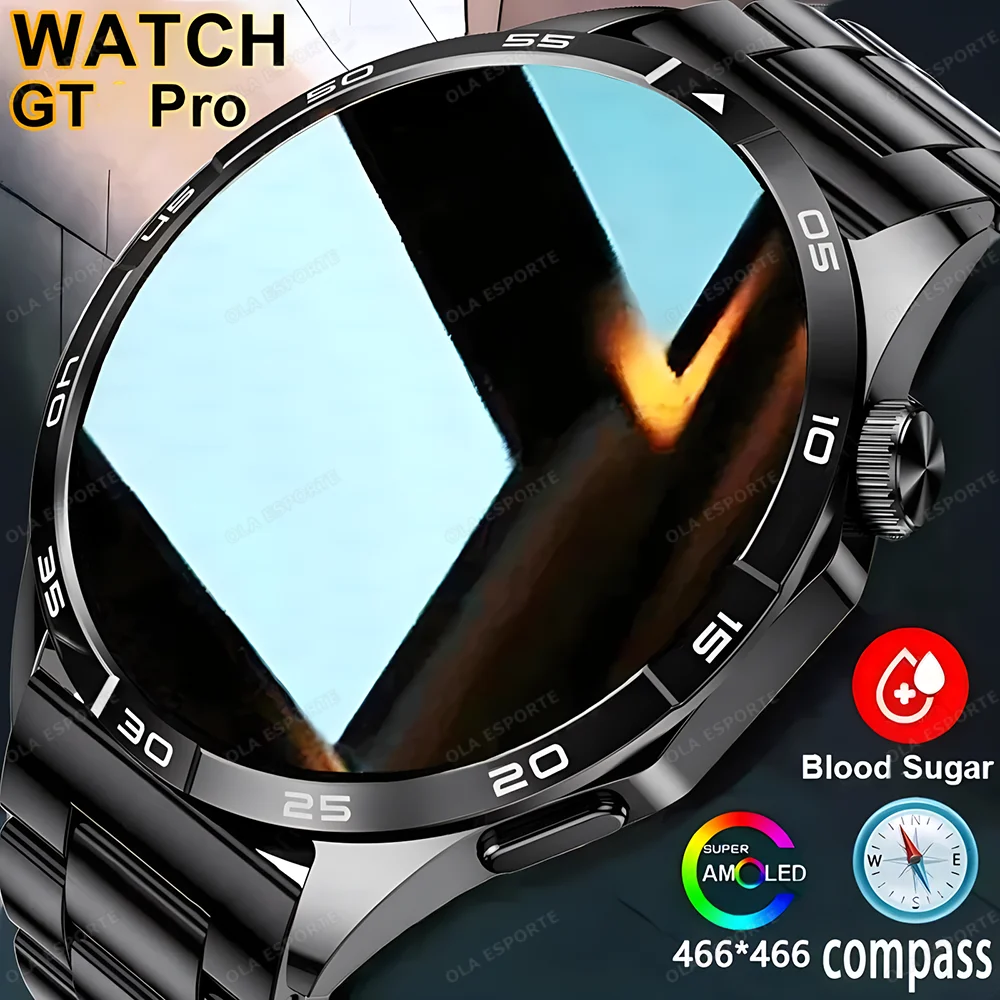 For Huawei GT4 PRO Smart Watch Men Watch 4 Pro AMOLED 1.53 HD Screen Bluetooth C