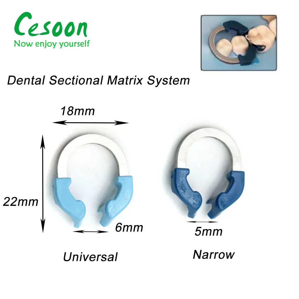 Dental Sectional Matrix System Sectional Contoured Matrix Bands Universal/Narrow