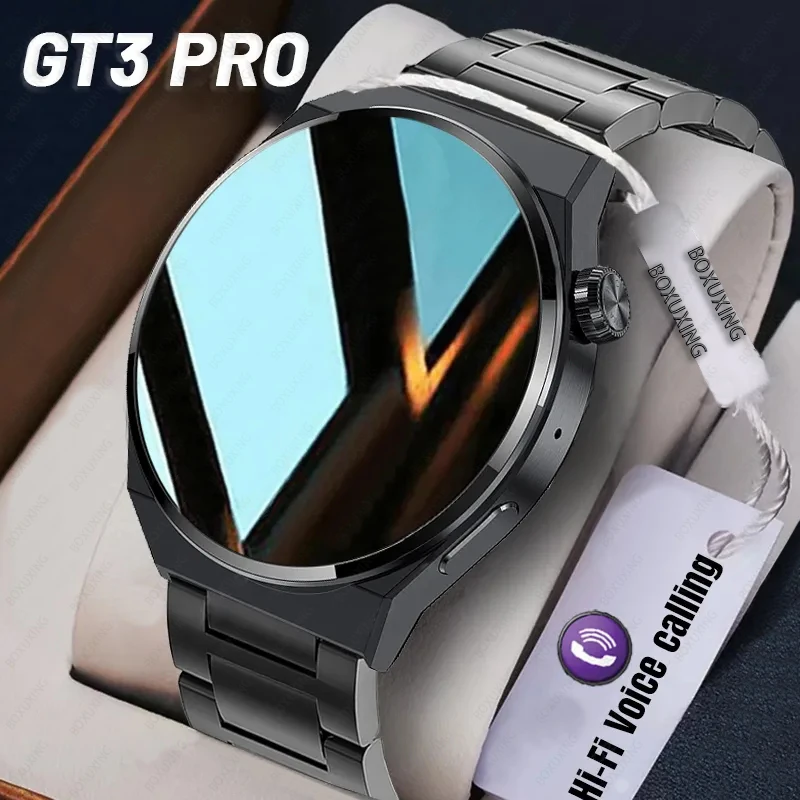 For Huawei Xiaomi GT3 Pro Smart Watch Men AMOLED 390*390 HD Screen Heart Rate Bl