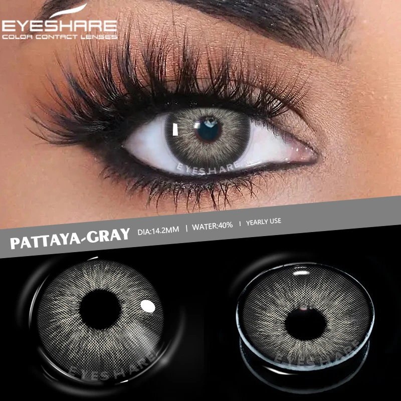 EYESHARE 1Pair Color Contact Lenses for Eyes Blue Eye Colored Lenses Beautiful P