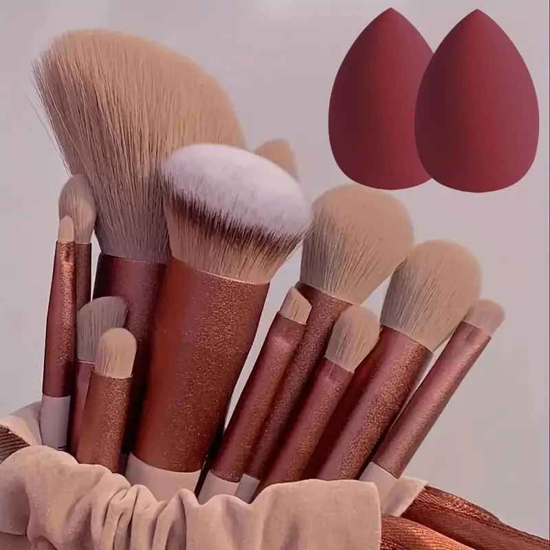 13Pcs Soft Fluffy Makeup Brushes Set for Cosmetics Foundation Blush Powder Eyesh