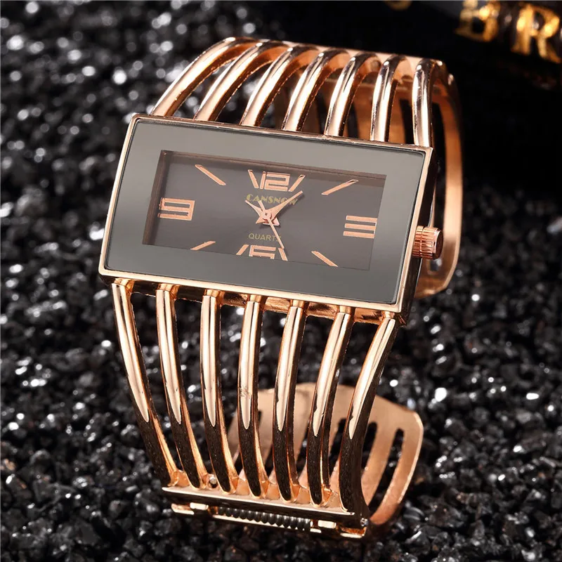 UTHAI W27 Women's Upscale Fashion Quartz Watch Girls' Hollow out Bracelet Creati