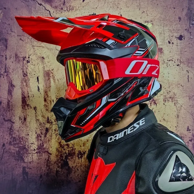 Off-road Motorcycle Helmet Bicycle Downhill AM DH Mountain Bike Capacete Cross C