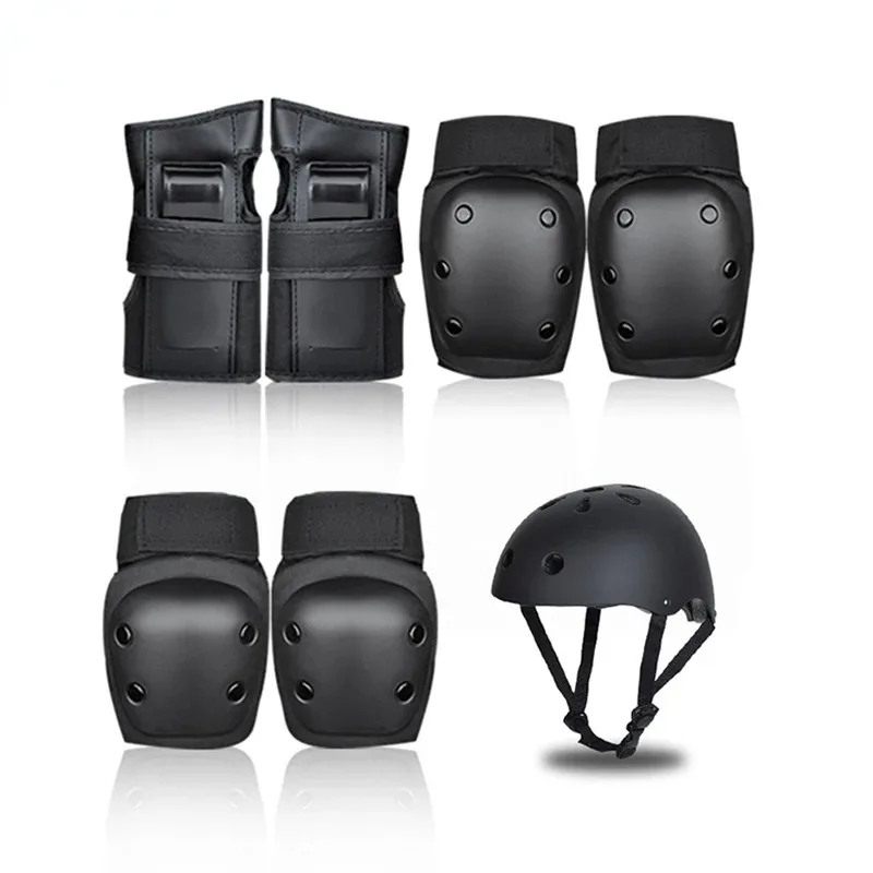 Skateboard Protective Gear Protector Set Knee Elbow Pads Longboard Adult Childre