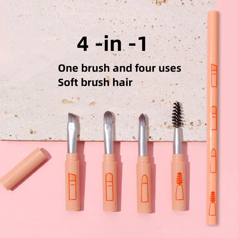 4-piece/set mini portable eye shadow makeup brush travel size makeup brush eyebr