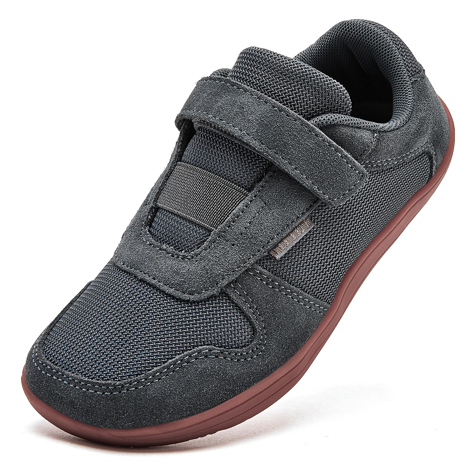 HOBIBEAR Kids Wide Toe Barefoot Shoes Little/Big/Kid Hook Loop Minimalist Sneake