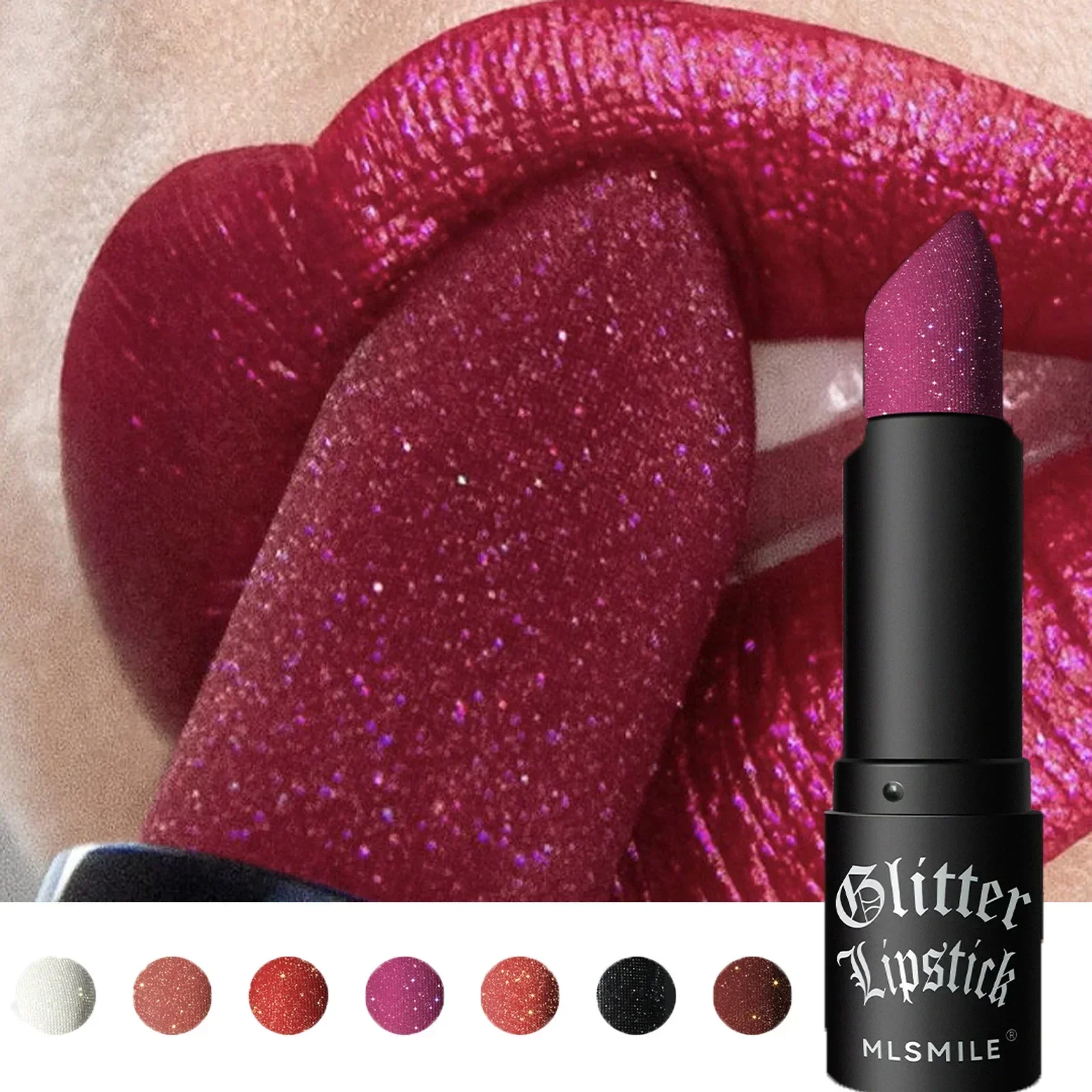 Diamond Lipstick Matte Glitter Lip Tint Balm Waterproof Long Lasting Pearl Shine