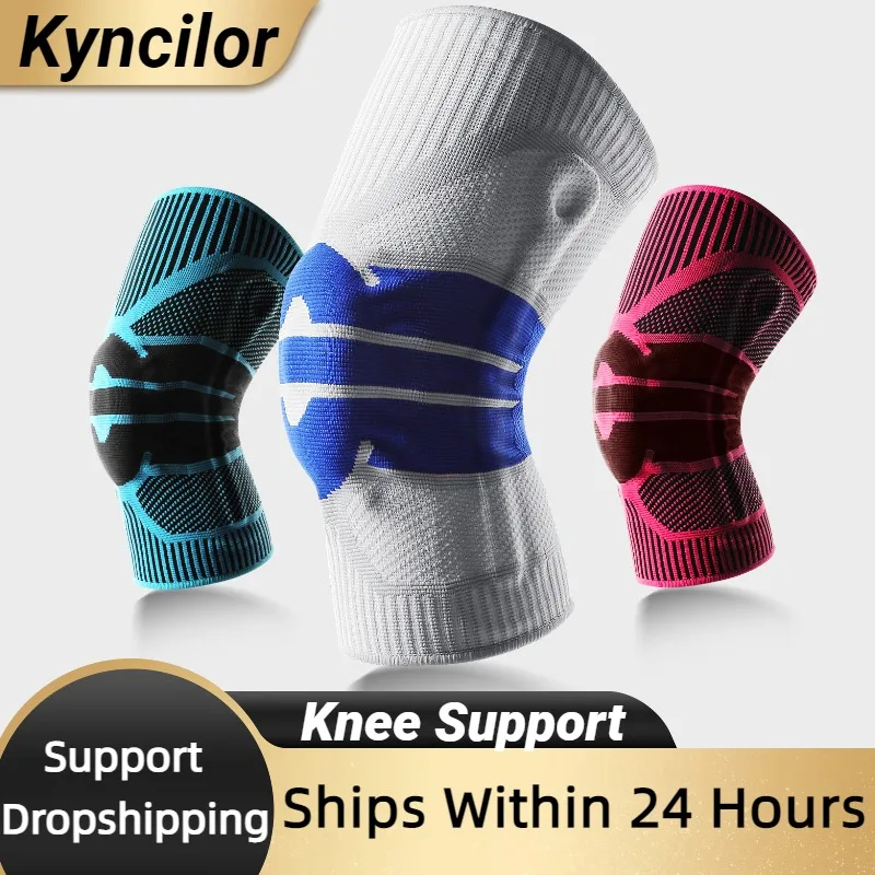 1 PC High Elastic Knee Support Brace Kneepads Adjustable Patella Basketball Voll
