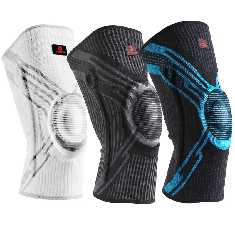 WorthWhile 1/2PCS Silicon Padded Basketball Knee Pads Patella Brace Kneepad Join
