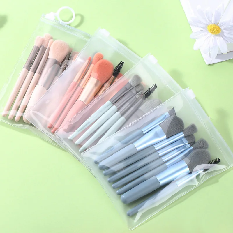 8Pcs Mini Makeup Brush Set Blusher Eyeshadow Brush Loose Powder Foundation Brush