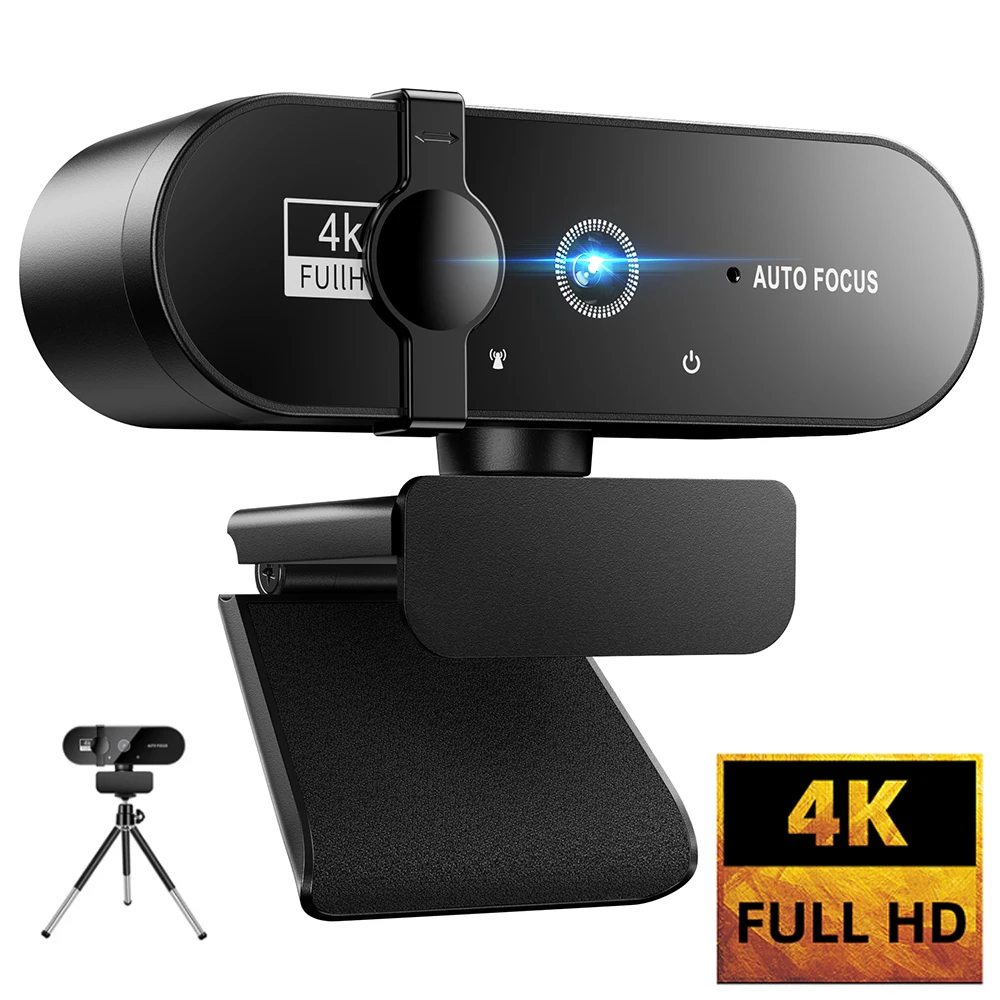 Webcam For PC Web Camera New Mini Web Cam With Microphone USB Autofocus 4K 2K 10