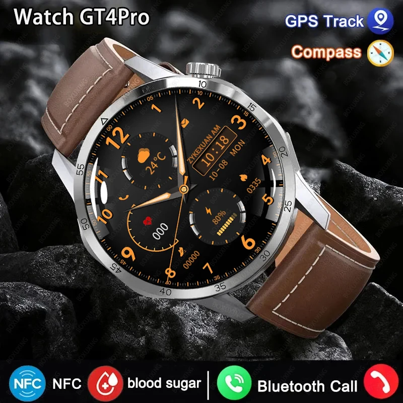 Watch For Huawei GT4Pro Smart Watch Men NFC Bluetooth Call GPS trajectory Waterp
