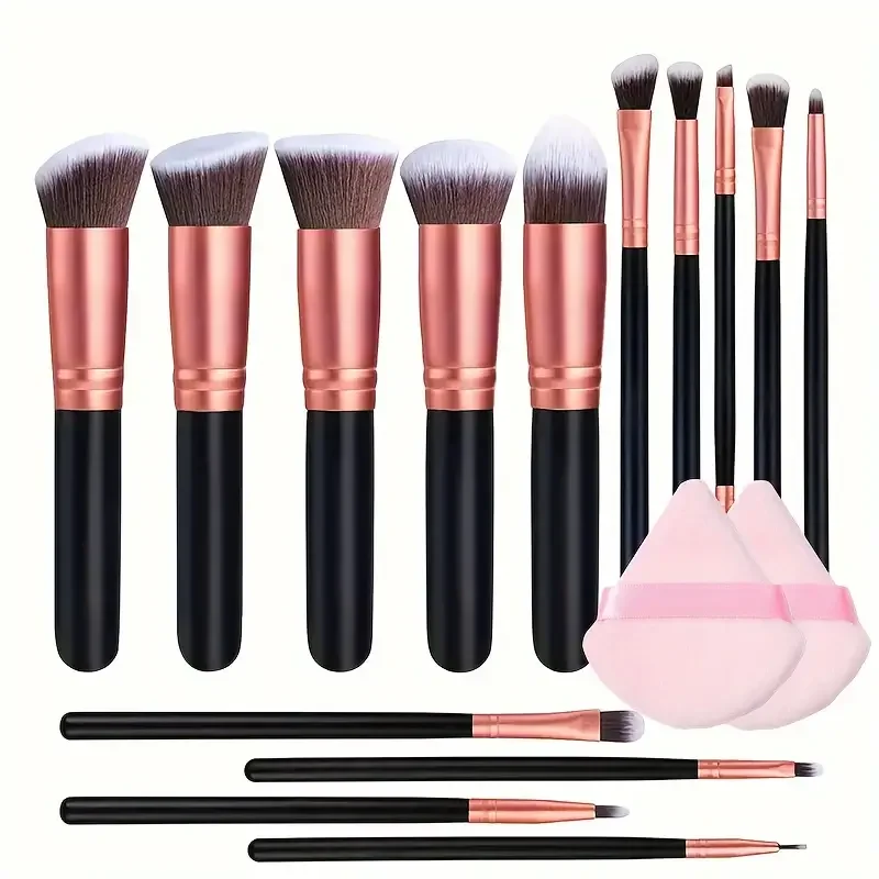14PCS Makeup Brushes Set Professional Foundation Eye Shadow Concealers Blending 