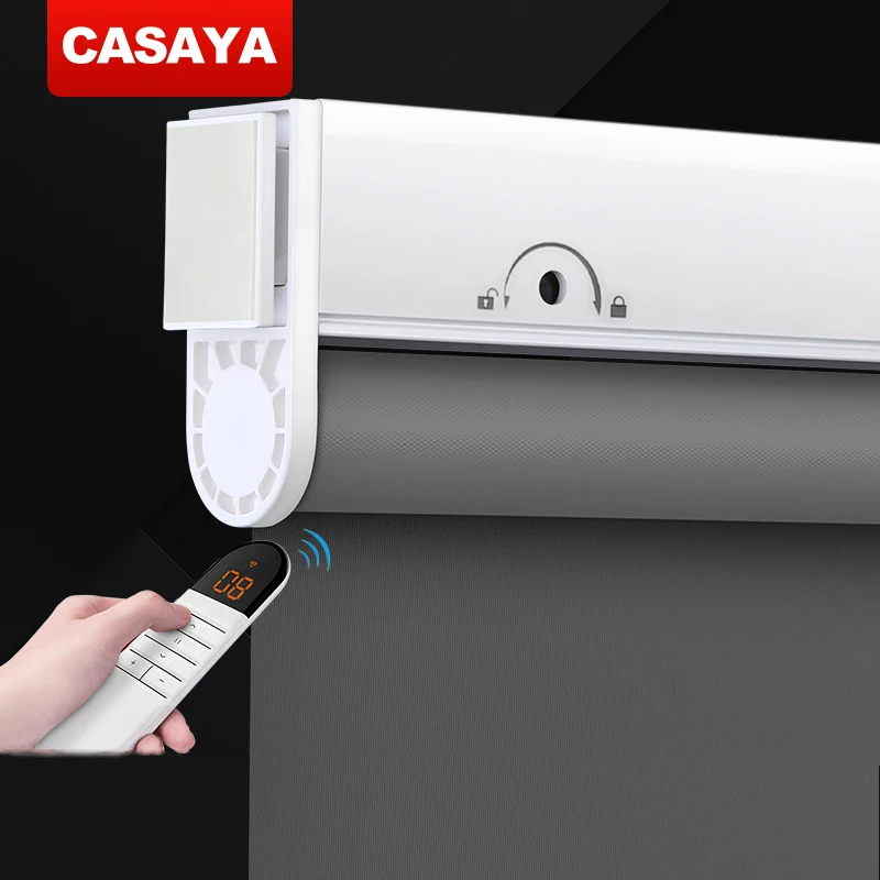 CASAYA M231 Motorized Roller Blinds Daylight and blackout fabric Electric window