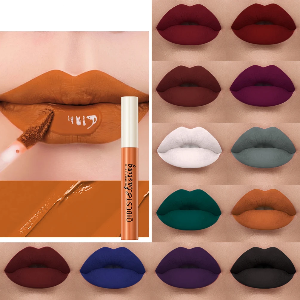 Matte Liquid Lipstick, Non-Stick Cup, Waterproof, Long-Lasting, Smudge-Proof, Ve