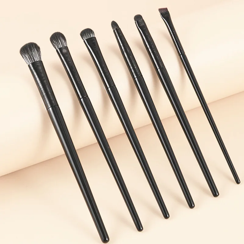 Natural Eye Makeup Brushes Set Eyeshadow Brush Eyebrow Contour Eyeliner Brush Wo