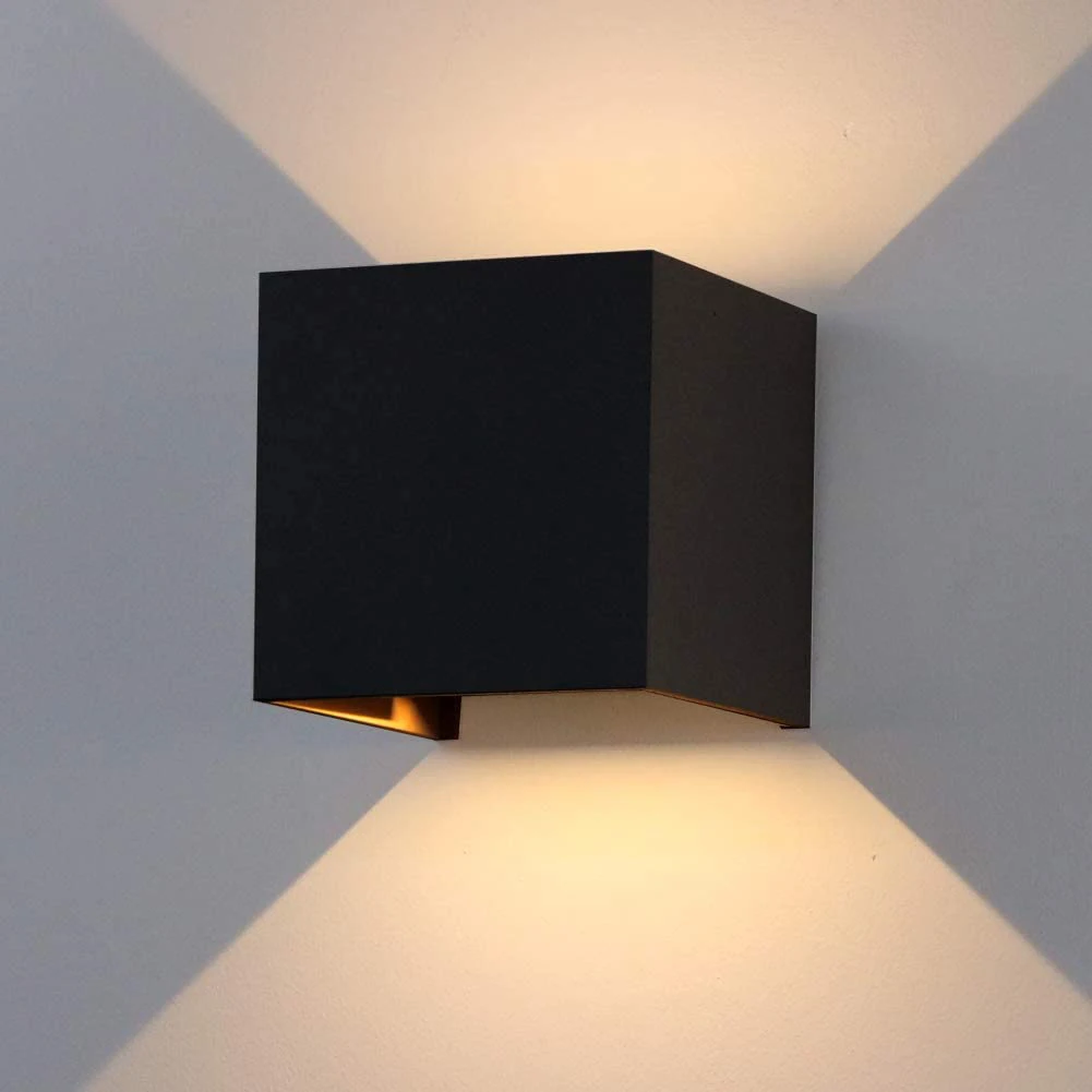 12W LED Wall Lamp Outdoor Waterproof Up And Down Luminous Lighting For Living Ro