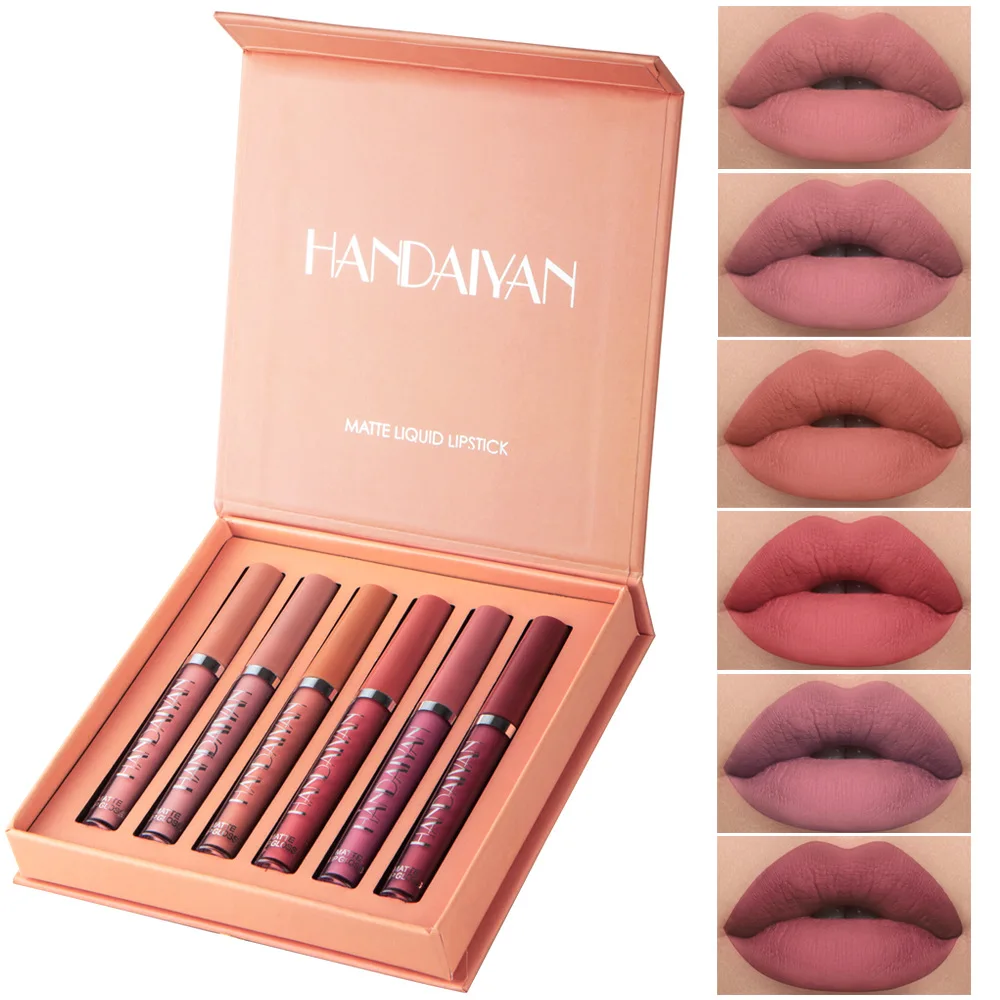 Liquid Lipstick Hot Sexy Colors Lip Paint Matte Lipstick Set Waterproof Long Las
