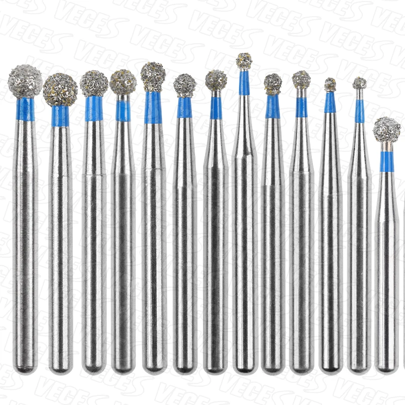 BR Type Dental Diamond Burs Drill Ball Round Type FG 1.6mm for High Speed Handpi