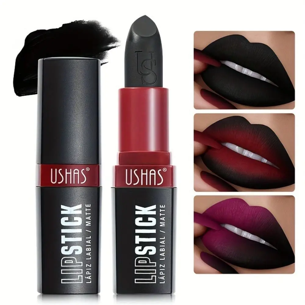 Waterproof Black Lip Tint Vintage Make Up Long Lasting Matte Velvet Lipstick Dec
